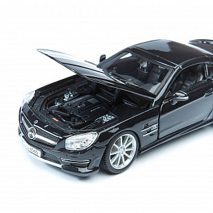 Коллекционная машина Bburago 1:24 Mercedes-Benz Sl 65 Amg Hardtop (18-21066) black
