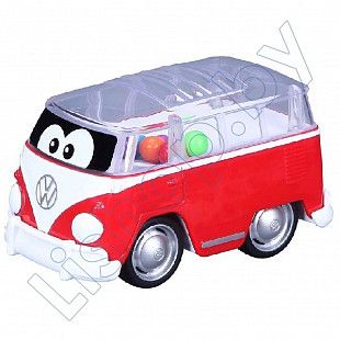 Машинка инерционная Bb Junior Volkswagen Samba Poppin bus (16-85109) red