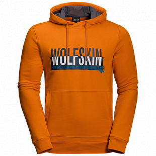 Пуловер мужский Jack Wolfskin Slogan Hoody M desert orange