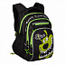 Рюкзак школьный GRIZZLY RB-050-4 /2 black/light green
