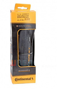 Велопокрышка Continental Ultra Sport 2 700 x 25C Борт-кевлар Black 150011