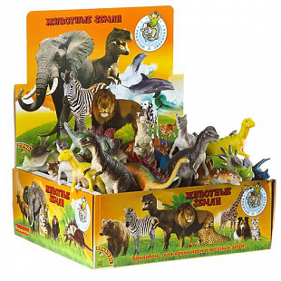 Набор животных Bondibon из серии "Ребятам о Зверятах", динозавры (8 видов) ВВ1614
