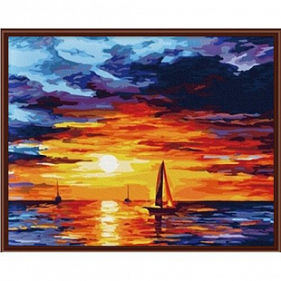 Картина по номерам Picasso Закат на море PC4050266