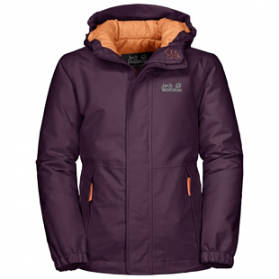 Куртка детская Jack Wolfskin Kajak Falls Jacket Girls aubergine