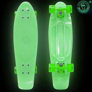 Penny board (пенни борд) Y-Scoo Big Fishskateboard Glow 27 402E-G Green-Green