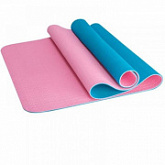 Коврик для йоги Zez Sport TPE-6108 pink/blue