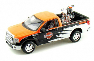 Масштабная модель автомобиля Maisto 1:24 Форд F-150 Пикап с мотоциклом (1958) (32173)
