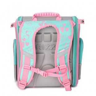Рюкзак школьный GRIZZLY RA-971-3 /1 grey/pink