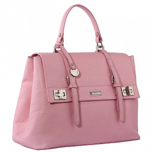 Женская сумка из кожи Pola 9046 pale pink