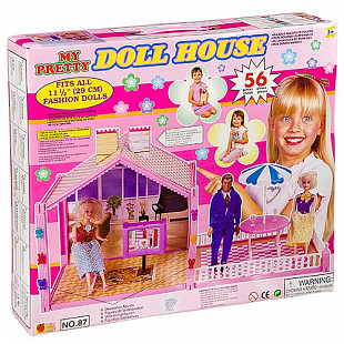 Кукольный дом Bondibon с мебелью Dream House 52 детали 86/87 Д5855