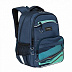Рюкзак школьный GRIZZLY RB-054-2 /3 dark blue/green