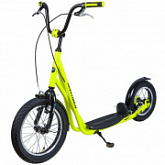 Самокат внедорожный Novatrack City Line Neon Green 16/12" 16STAMPN1CL.LM8