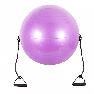 Мяч гимнастический с эспандером Body Form 30" 75 см BF-GBE01AB purple