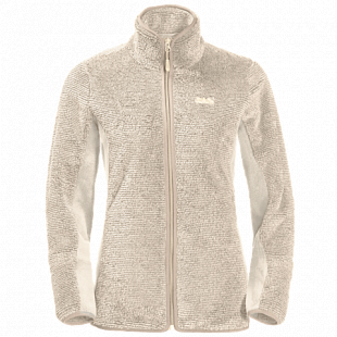Джемпер женский Jack Wolfskin Pine Leaf Jacket Women white sand stripes