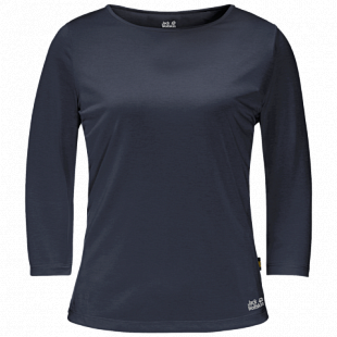 Футболка женская Jack Wolfskin Jwp 3/4 T W night blue