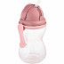Поильник Canpol babies спортивный со складывающейся трубочкой 12м+ 370 мл (56/113_pin2) pink