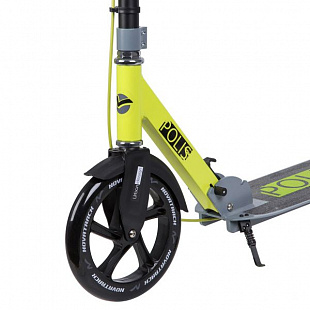 Самокат городской с ручным тормозом Novatrack Polis Lime 230мм 230B.POLIS.LM8