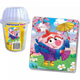 Магнитный пазл в стакане Vladi Toys Нюша VT3203-36