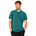 Рубашка поло мужская Jack Wolfskin Travel Polo Men emerald green