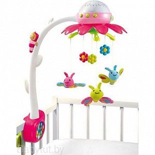 Мобиле Smoby на кроватку с проектором Цветок (211374) pink