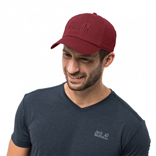 Бейсболка Jack Wolfskin Baseball Cap red maroon 1900671-2049561