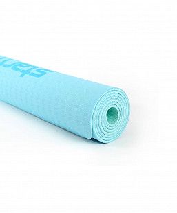 Коврик для йоги и фитнеса Starfit Core FM-201 TPE blue pastel/mint (173х61х0,5)