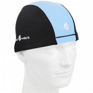 Шапочка для бассейна (плавания) взрослая Mad Wave Lycra Doutone black/blue