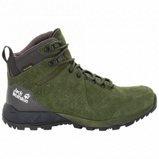 Ботинки мужские Jack Wolfskin Cascade Hike Lt Texapore Mid M dark moss / phantom