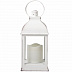 Фонарь декоративный со свечкой Neon Night 10,5х10,5х22,35 см white 513-054