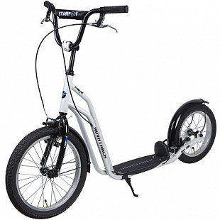 Самокат внедорожный Novatrack City Line White 18/14" 18STAMPN1CL.WT8