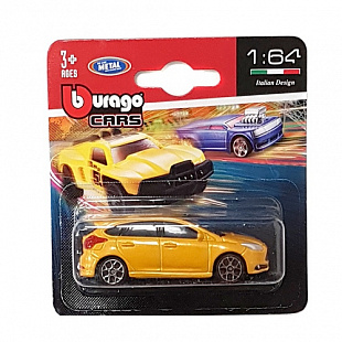 Машинка Bburago 1:64 18-59000A yellow