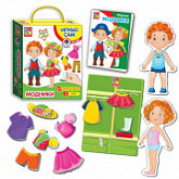 Магнитная игра-одевашка Vladi Toys Модники VT3702-02