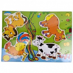 Деревянная игрушка Шнуровка 277B-425