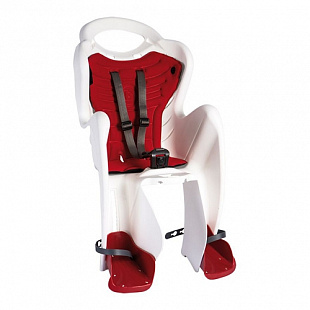 Детское велокресло Bellelli Mr Fox Relax B-Fix на подседельную трубу 01FXRB0020 white/red