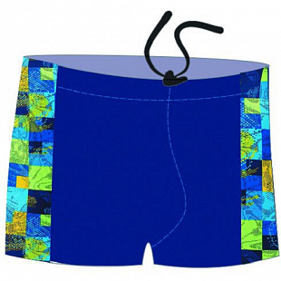 Плавки-шорты детские для бассейна принт вставками BB 9 12