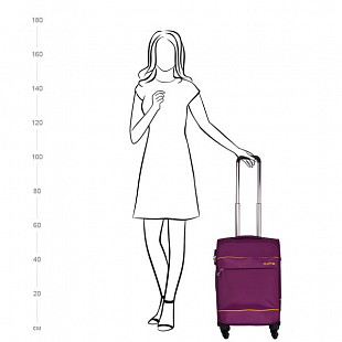 Чемодан малый Polar Р8719 20" purple