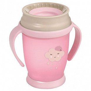 Поильник-непроливайка Lovi 360° Retro Baby 250мл 12м+ 1/589new Pink/Beige