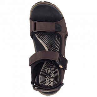 Сандалии мужские Jack Wolfskin Rocky Path Lt Sandal M dark brown / black