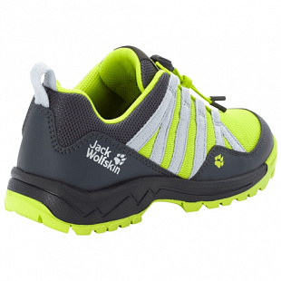 Кроссовки детские Jack Wolfskin Thunderbolt Low K lime / dark grey