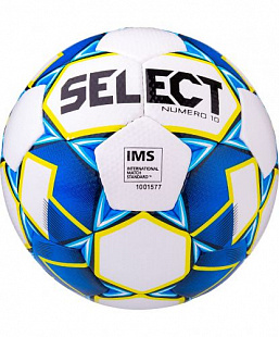 Мяч футбольный Select Numero10 IMS №5 White/Blue/Yellow