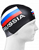 Шапочка для бассейна (плавания) взрослая Mad Wave Print Russian Team black Шапочка для бассейна (плавания) взрослая Mad Wave Print Russian Team black
