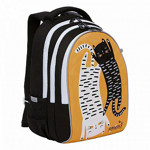 Рюкзак школьный GRIZZLY RG-168-2 /3 yellow