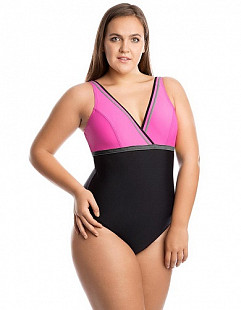 Купальник спортивный женский Mad Wave Shape pink/gray