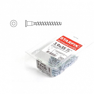 Конфирмат Starfix 6,3х50 мм внутренний шестигранник 30 шт SMP1-65506-30