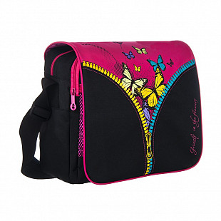 Сумка молодежная женская GRIZZLY MD-410-3 black/fuchsia
