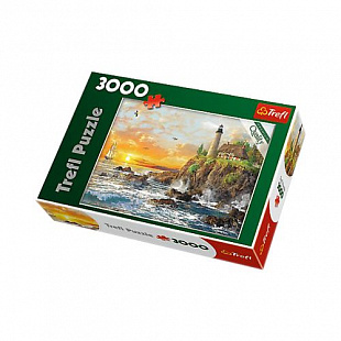 Пазл Закат на скалистом побережье (3000 элементов) 33044