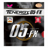 На картинке изображен Накладка для ракеток Butterfly Tenergy 05 Fx red Накладка для ракеток Butterfly Tenergy 05 Fx red