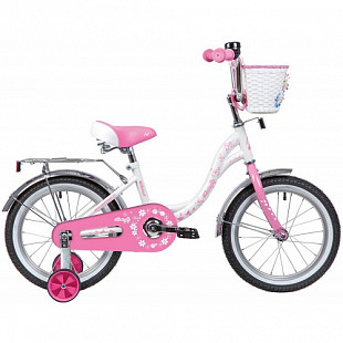 Велосипед Novatrack Butterfly 16" (2020) 167BUTTERFLY.WPN20 white/pink