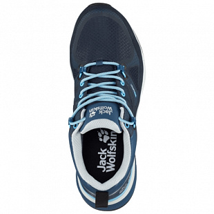Водонепроницаемые кроссовки женские Jack Wolfskin Force Striker Texapore Low W dark blue / light blue
