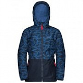 Куртка детская Jack Wolfskin Snowy Days Print Jacket Kids night blue all over